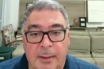 Carlos Guisasola, diretor da Santa Casa de Saúde de São João da Boa Vista, grava vídeo à população de Águas da Prata e pede colaboração no combate à pandemia