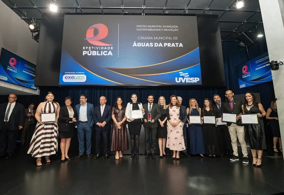 Águas da Prata é destaque no Prêmio Efetividade Pública